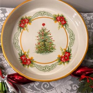 Pioneer Woman Garland Pie
Pan Plate Dish Christmas Tree
Holiday Stoneware NWT